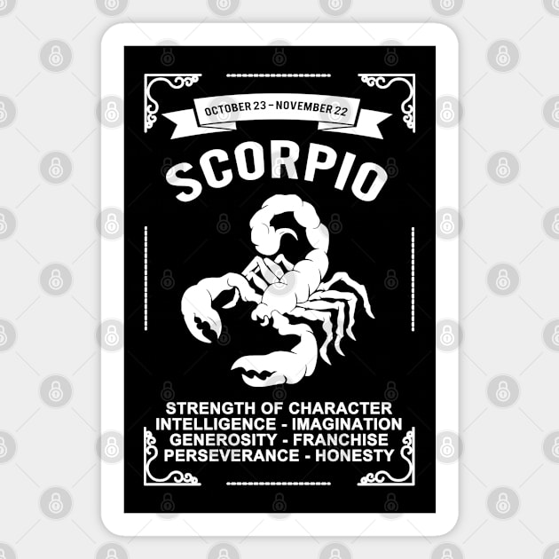 Scorpio Magnet by SublimeDesign